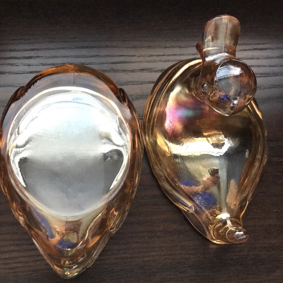 Glass Art Vintage Glass Marigold Carnival Glass